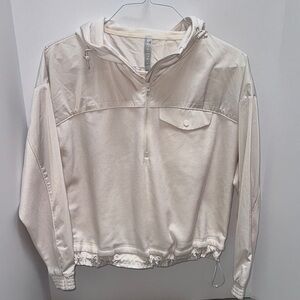 Athleta Small Light Beige Hooded Jacket